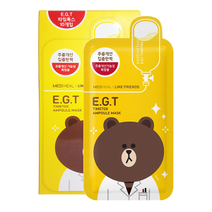 MEDIHEAL E.G.T TIMETOX AMPOULE MASK (LINE FRIENDS EDITION) – 10PC PACK