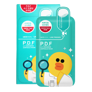 MEDIHEAL P.D.F.A.C DRESSING AMPOULE MASK – 10PC PACK (LINE FRIENDS EDITION)