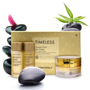 TONYMOLY TIMELESS FERMENT SNAIL EYE CREAM (INCLUDES FREE 20ML FERMENT SNAIL TONER & 20ML FERMENT SNAIL EMULSION)