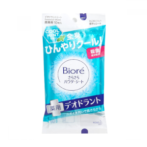 Kao – Biore Deodorant Body Sheet – Cool Mint – 10pcs